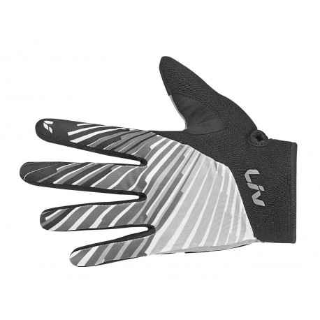 Gants longs Liv Tangle noir/blanc