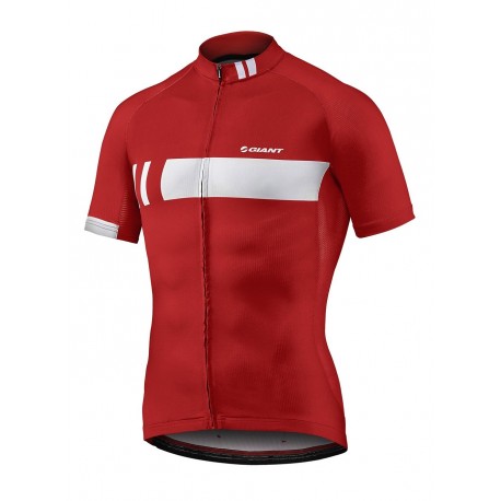 Maillot MC Giant Podium rouge/blanc Maillot MC Giant Podium rouge/blanc