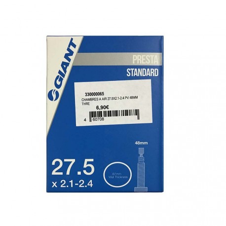Chambre à air 27.5X2.1-2.4 PV 48MM THREADED 0.87 MM - GIANT 