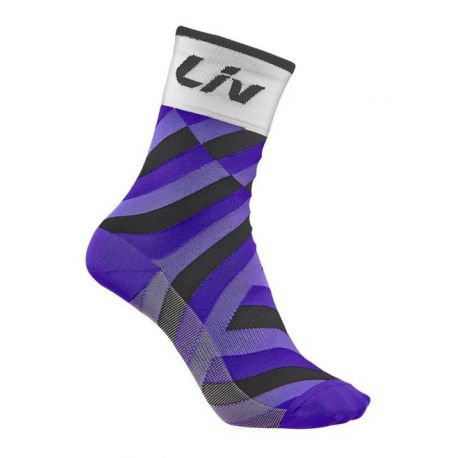 Chaussettes LIV RACE DAY blanc/violet 2017