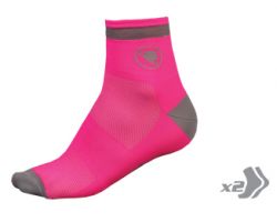 Chaussettes Luminite femme rose Endura (lot de 2)