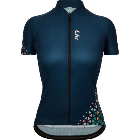 Maillot MC Liv Valentia Bleu Géométry